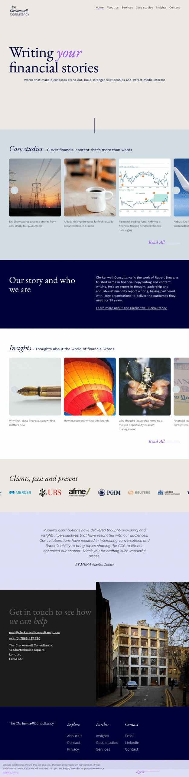 The Clerkenwell Consultancy full website