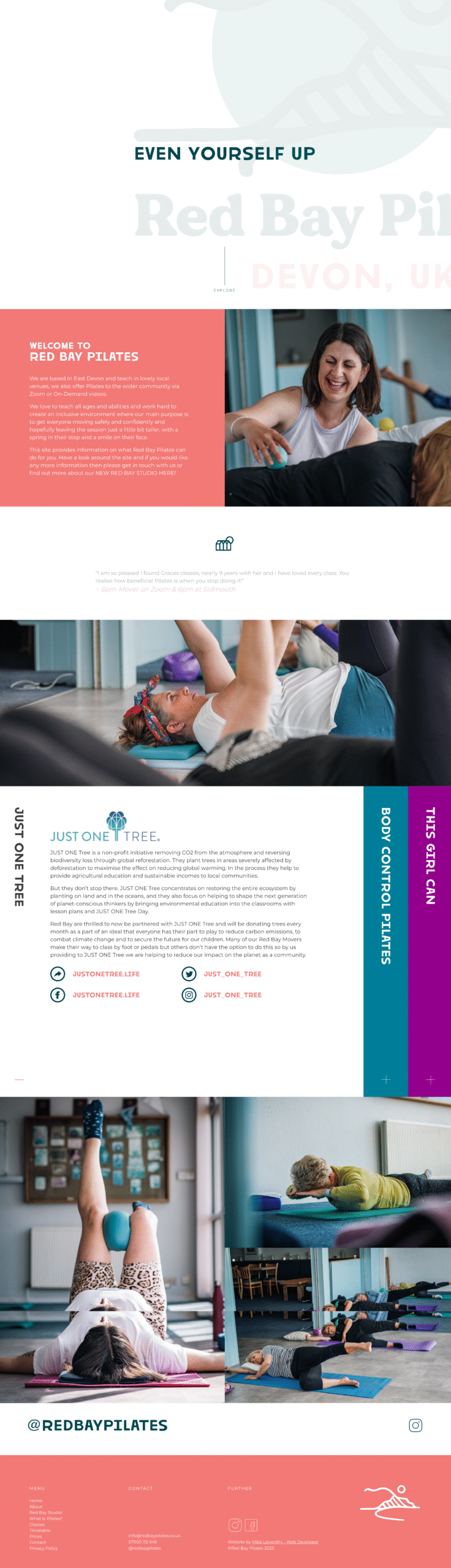 Red Bay Pilates Website